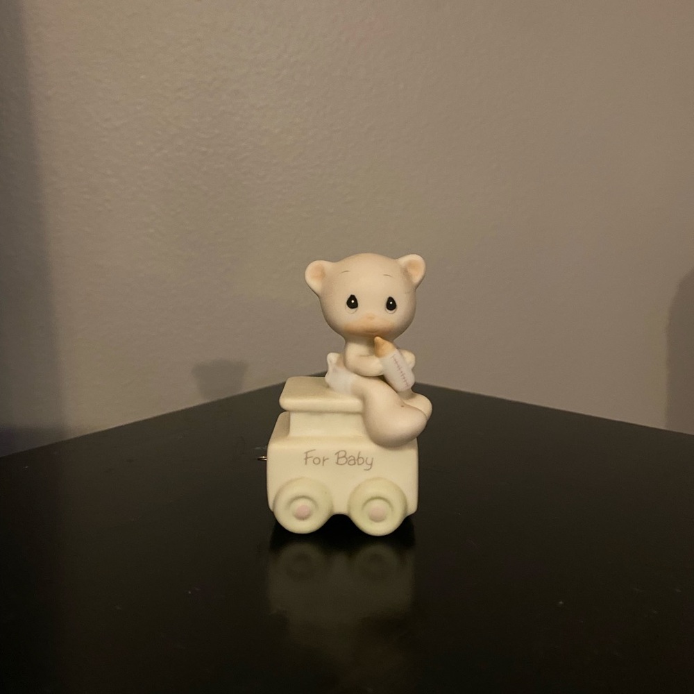 Precious Moments “For Baby” Cream Bear Ceramic Figurine